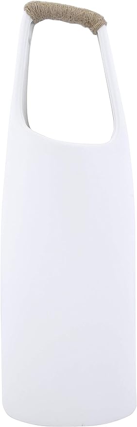 Vase with Rattan Wrapped Handle