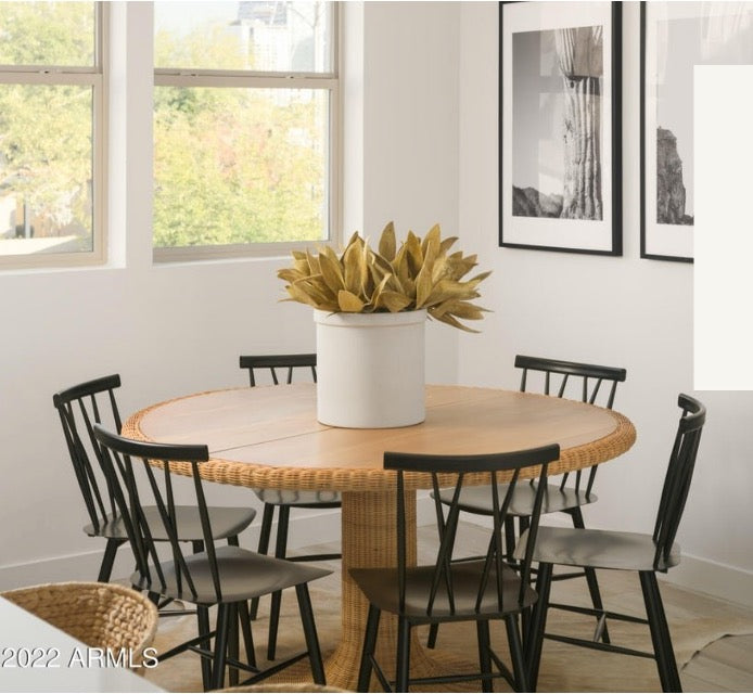 Becket Black Metal X-Back Dining Chair