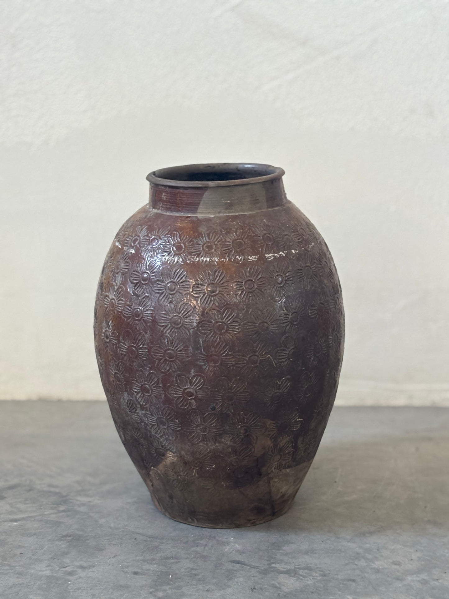 Floral Antique Jar