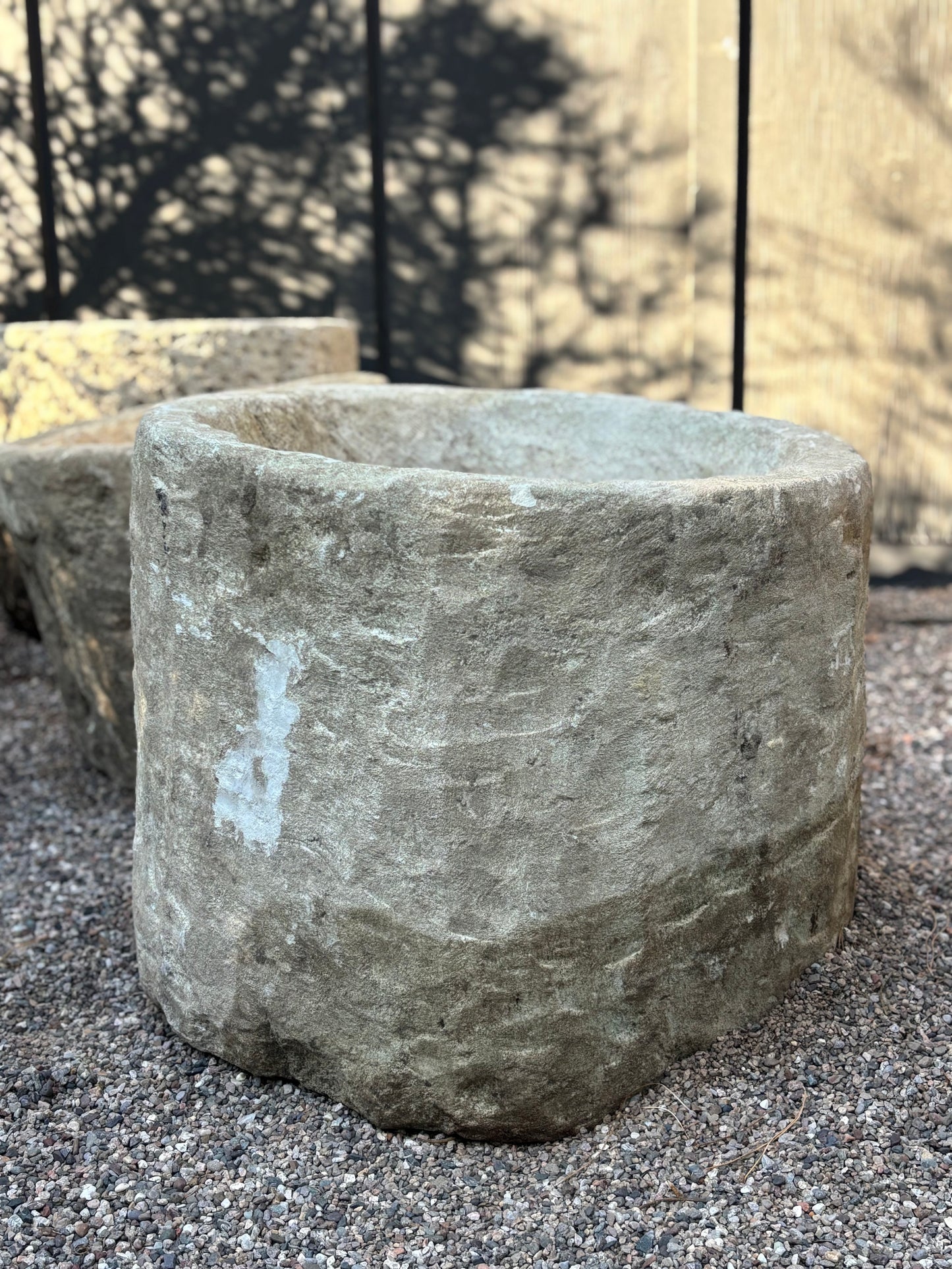 Vintage Limestone Round Trough