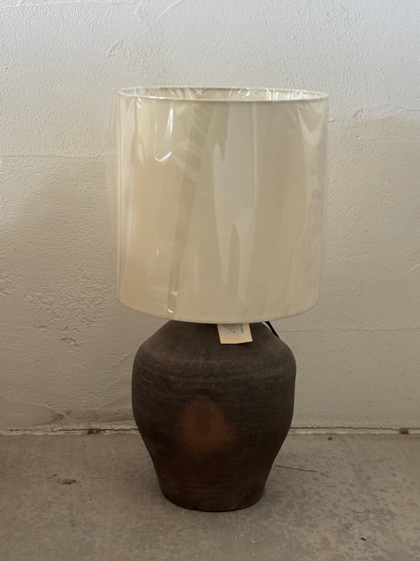 Clay Rice Wine Bottle Table Lamp