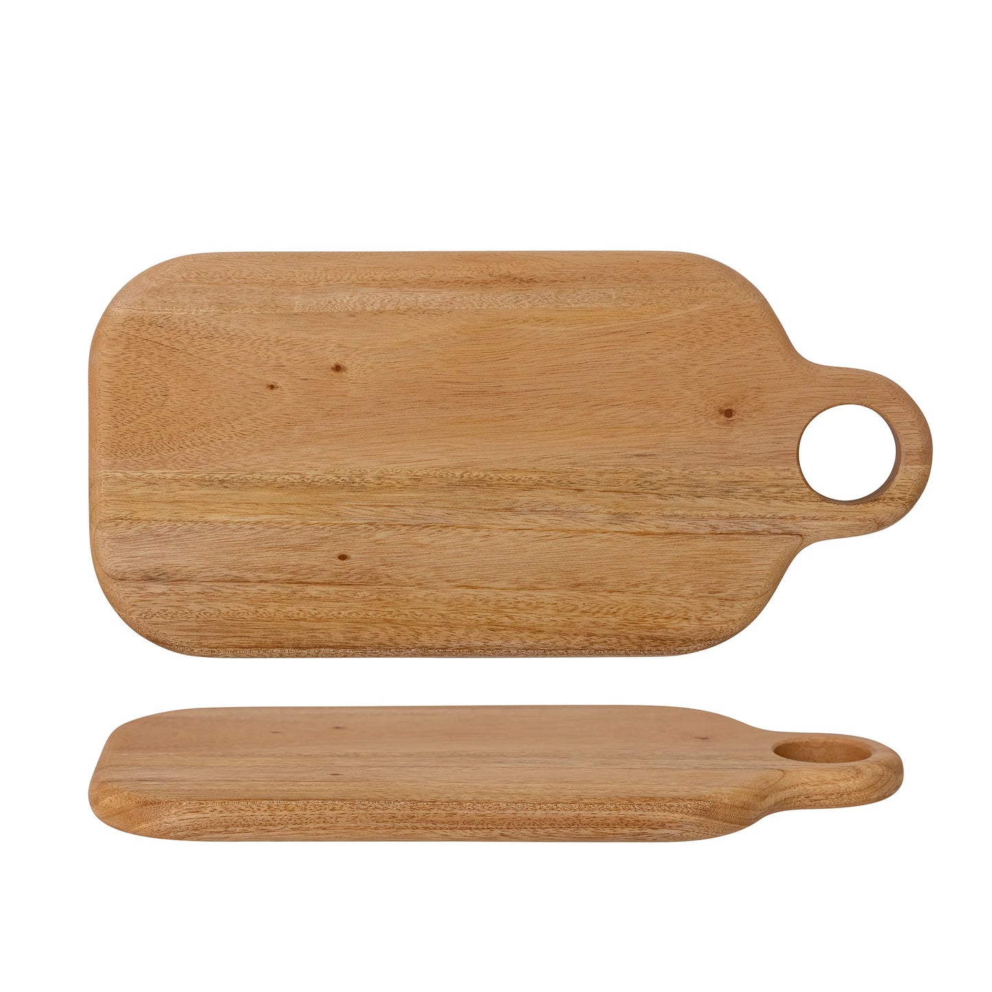 Wooden Rounded Cutting Board with Handle- small