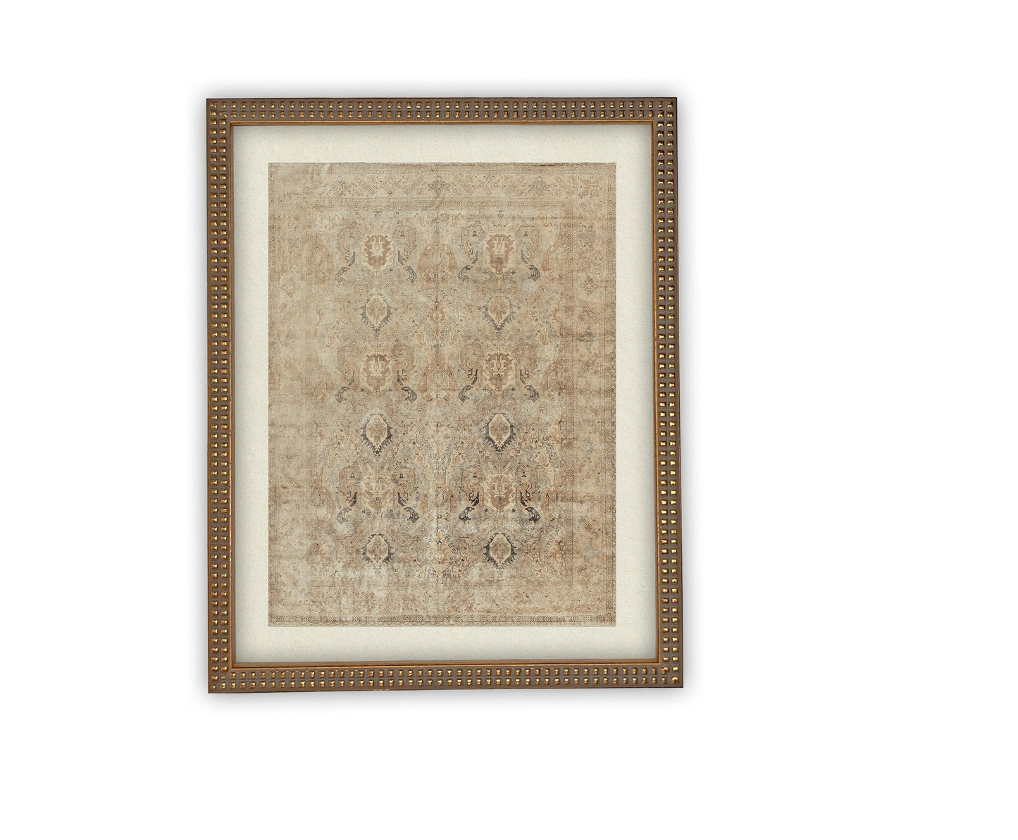 Vintage Art with Silver Beaded Frame