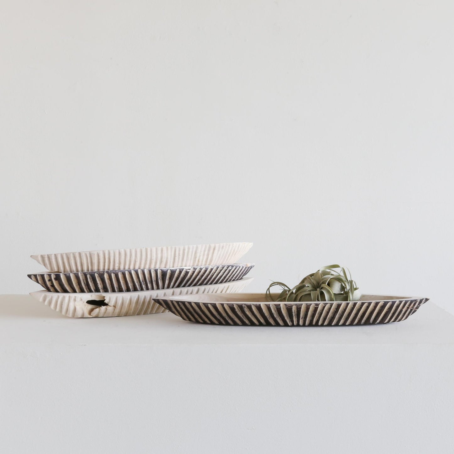 Long Natural Boat Bowl