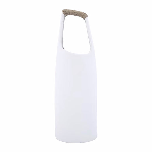 Vase with Rattan Wrapped Handle