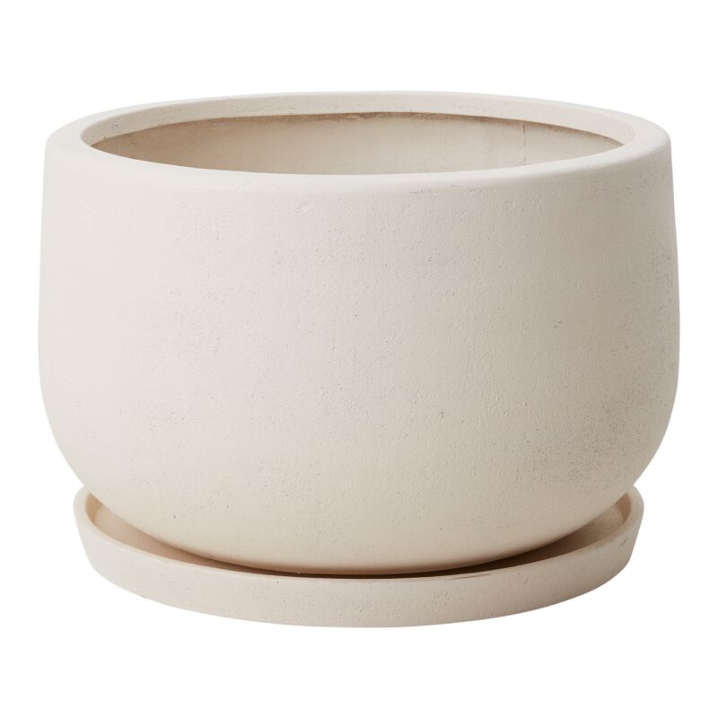 Stonecast Planter with Saucer