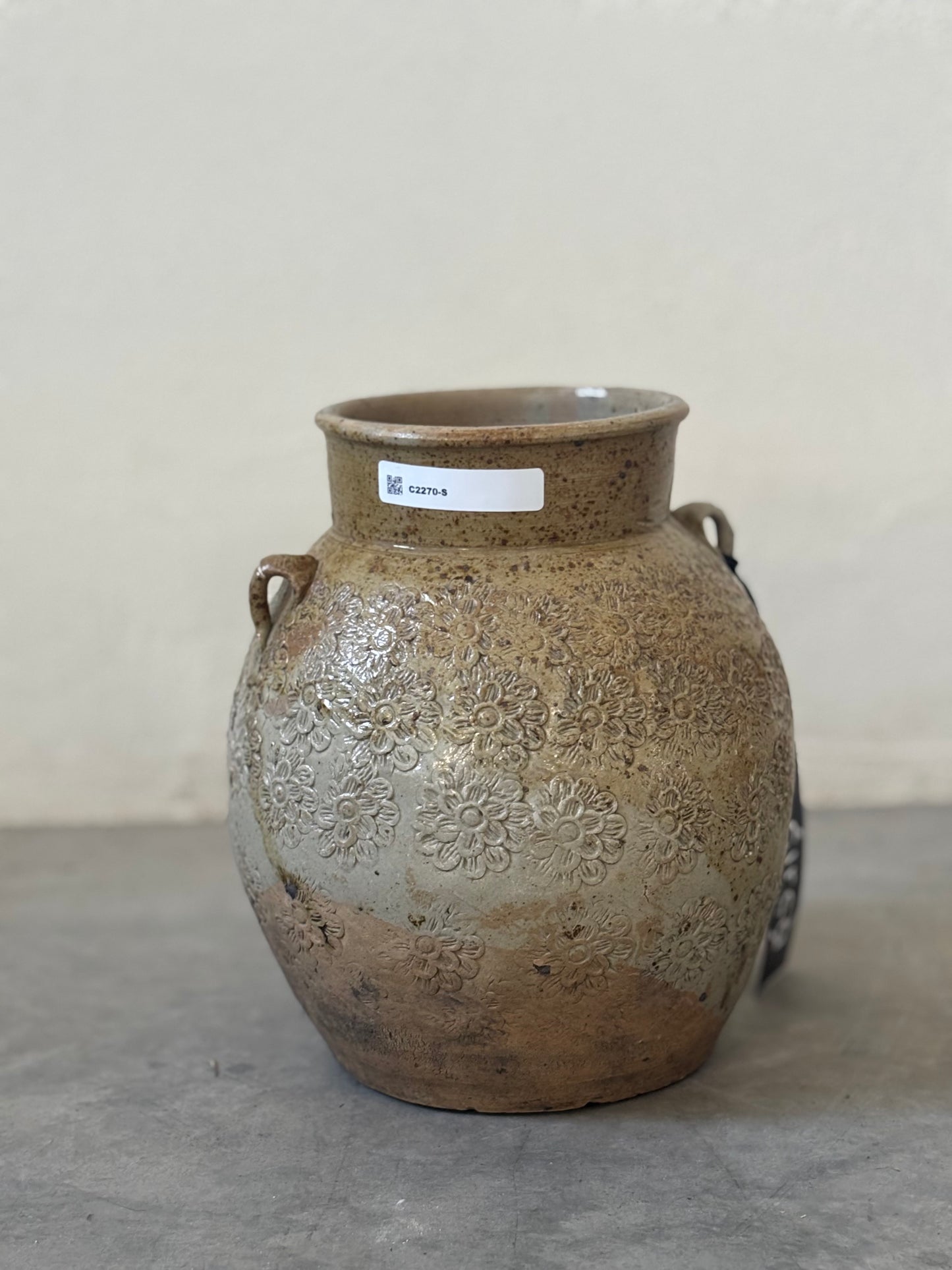 Floral Antique Jar