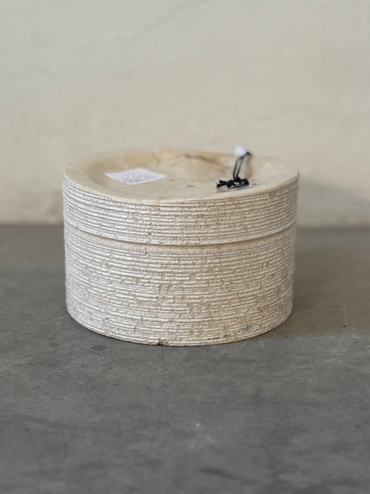 Hand Crafted Stone Canister
