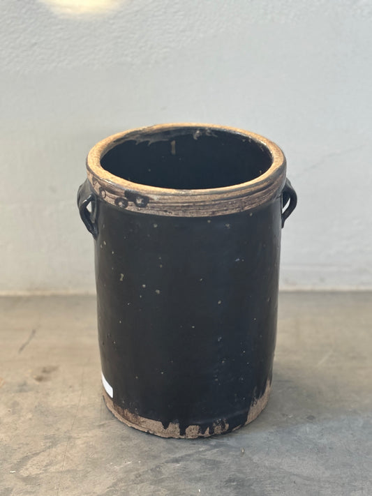 Tall Dark Brown Vintage Vase