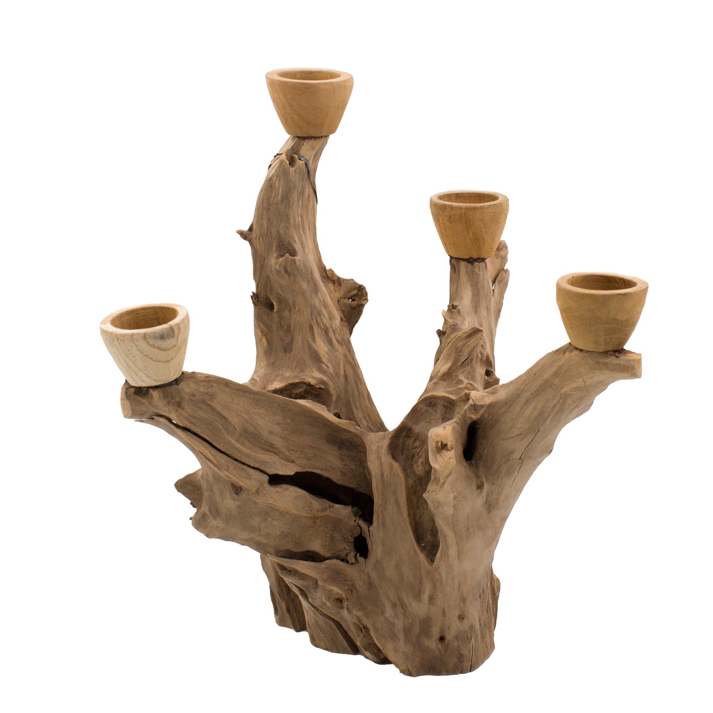 Teak Candelabra