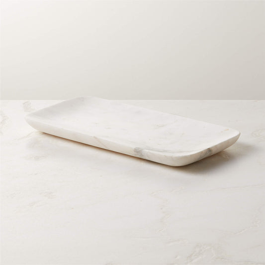 Nexus White Marble Tray