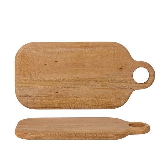Wooden Rounded Cutting Board with Handle- small