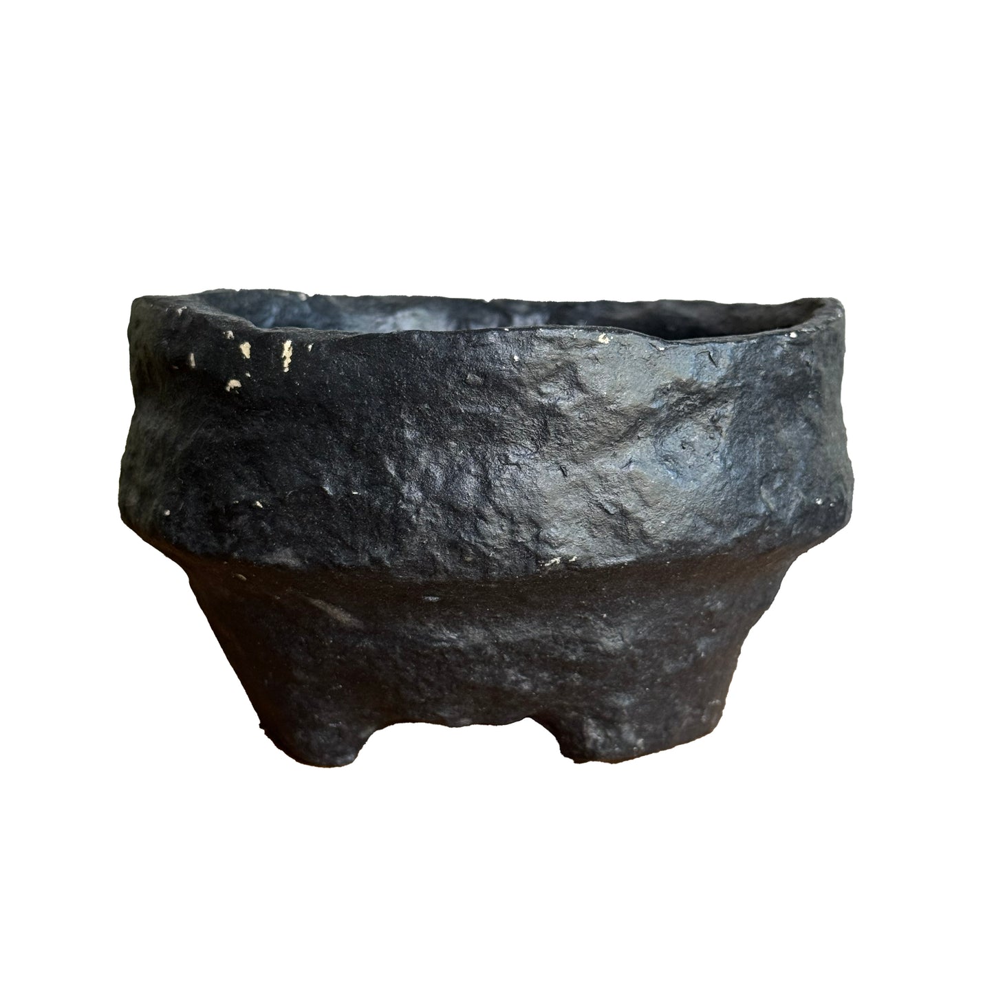 Black Paper Mache Bowl