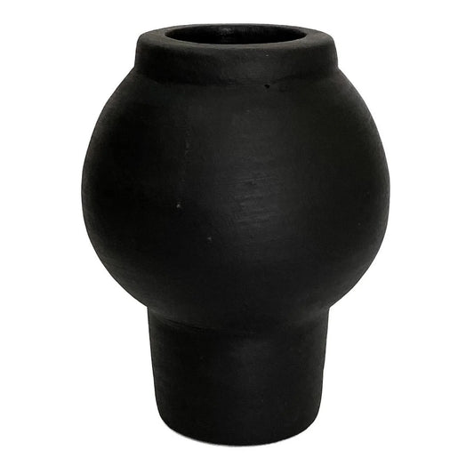 Handmade Terracotta Vase - Black