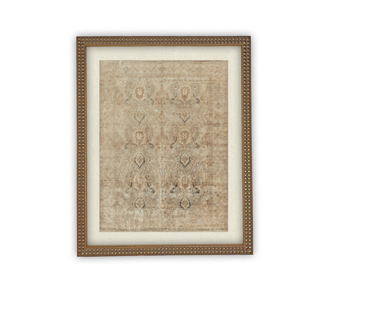 Vintage Art with Silver Beaded Frame