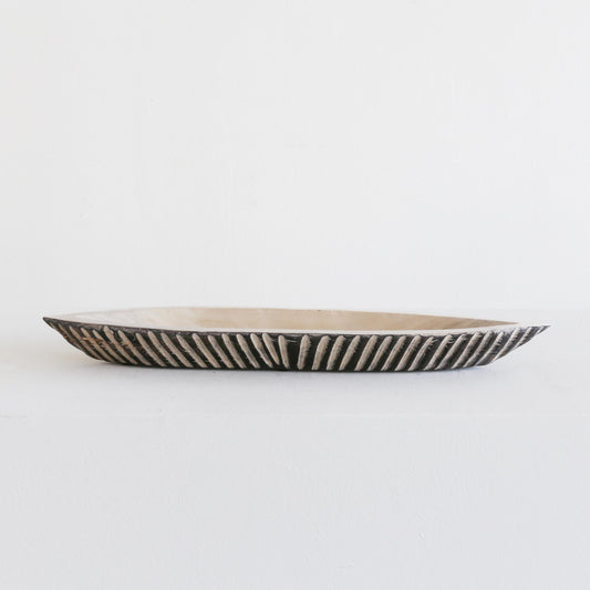 Long Natural Boat Bowl