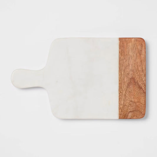 Marble and Wood Cutting Board-small