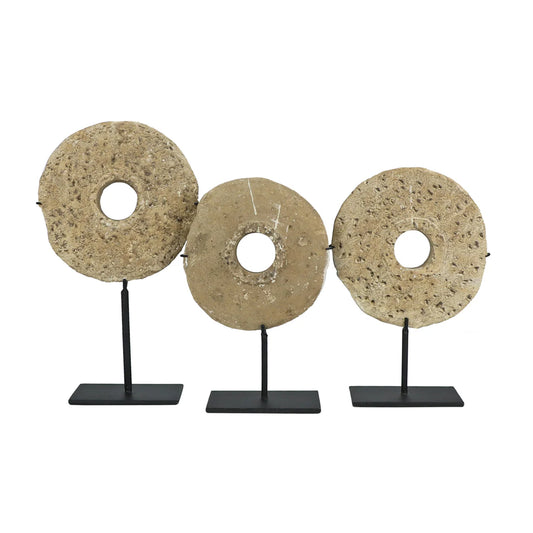Millstone Disk on Base