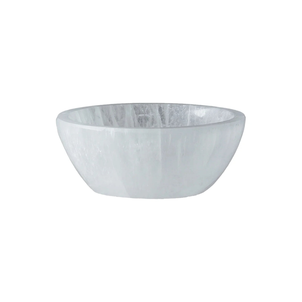 Selenite Bowl Round