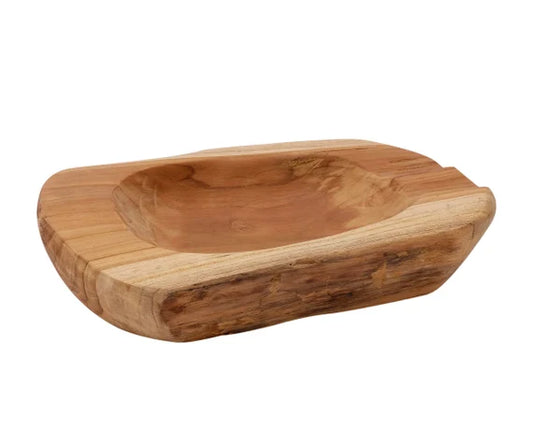 Square Teak Natural Bowl