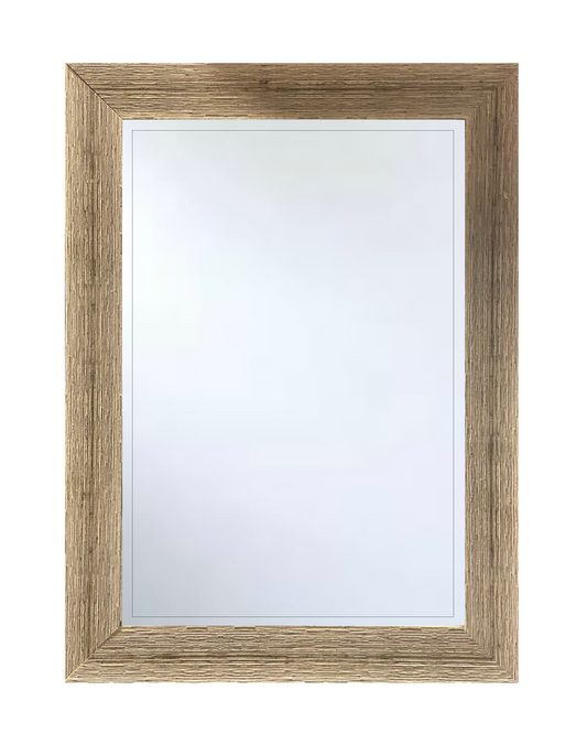 Weathered Grey Wood Frame Mirror