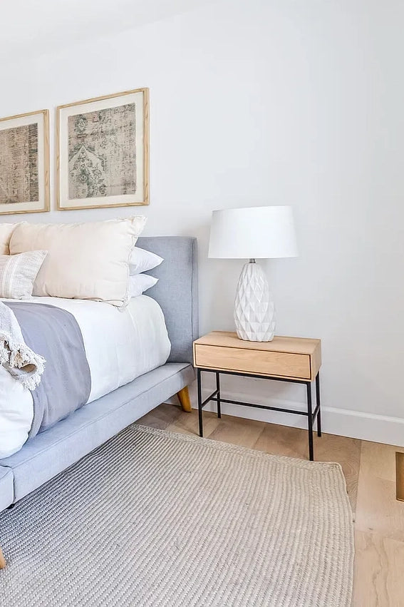 Wood Drawer Side Table